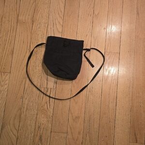 Baggu Black Nylon Minimalist Streetwear Bucket Bag Tote